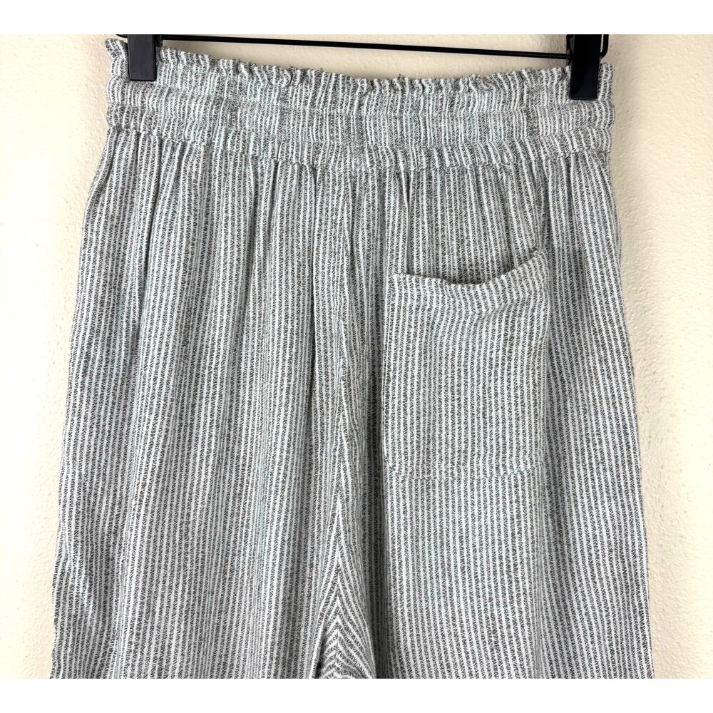 Aerie Real Good Gauze High Waisted Pant Size Small Pinstripe Blue & White - Picture 12 of 13